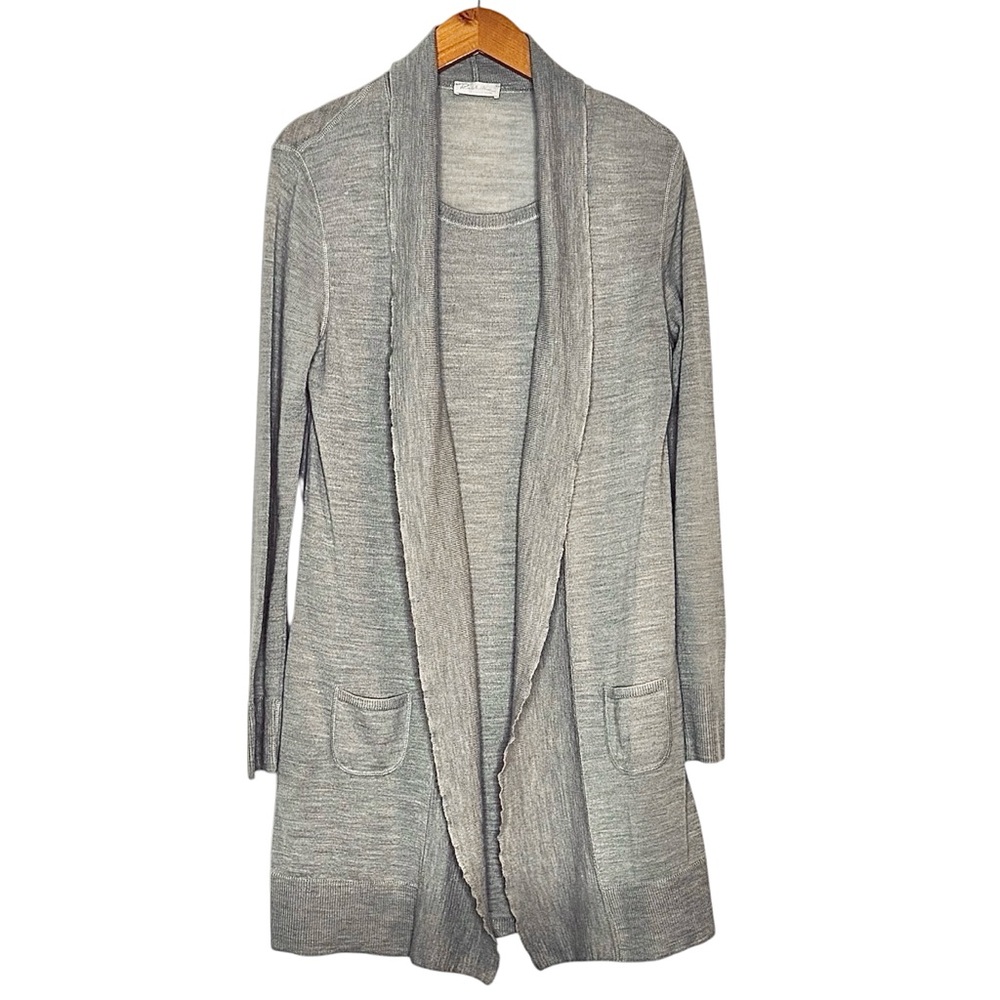 Rodika Zanian Alpaca Merino Wool Blend Dress or Tunic w/ Attached Cardigan